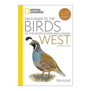 States Field Guide and 美国和加拿大鸟类国家地理实地 Birds the United 英文原版 National Geographic Canada―West