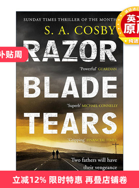 英文原版 Razorblade Tears 剃刀之泪 奥巴马夏季书单 惊悚悬疑推理小说 S.A.寇斯比 英文版 进口英语原版书籍