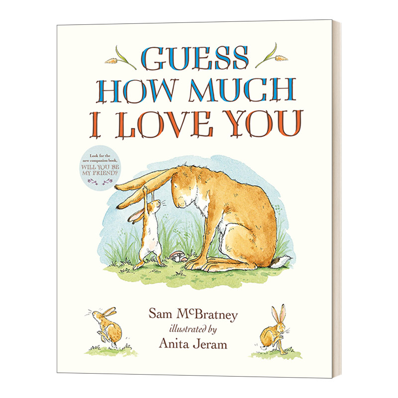 英文原版 Guess How Much I Love You Padded Board Book 猜猜我有多爱你 软垫纸板书 幼儿儿童经典故事绘本 英文版 进口英语书籍