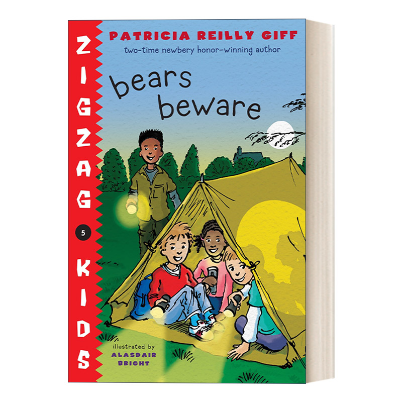 英文原版 Bears Beware Zigzag Kids 05 锯齿孩子系列5 儿童章节桥梁故事书 纽伯瑞奖得主Patricia Reilly Giff 英文版 进口英语书