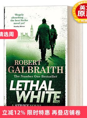 英文原版小说 Lethal White 神探斯特莱克系列4 致命的白色 英文版 进口英语原版书籍
