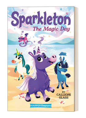 英文原版 Sparkleton #1 The Magic Day 独角兽#1 章节书 英文版 进口英语原版书籍