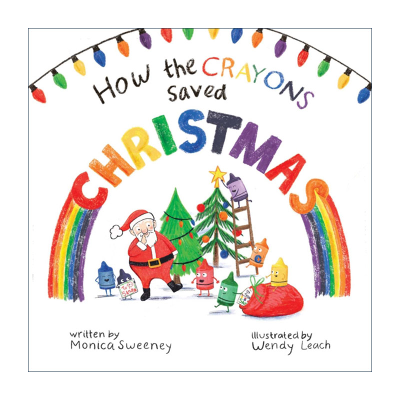 英文原版绘本 How the Crayons Saved Christmas 蜡笔如何拯救圣诞节 精装绘本 英文版 进口英语原版书籍