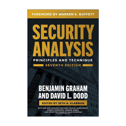 英文原版 Security Analysis 证券分析 第7版 巴菲特前言 华尔街教父 价值投资理论奠基人本杰明格雷厄姆 英文版进口英语原版书籍