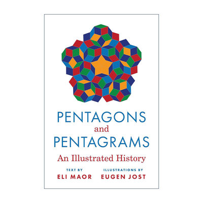 英文原版 Pentagons and Pentagrams 五角形与五角星形 图解历史 e的故事作者Eli Maor 精装英文版 进口英语原版书籍