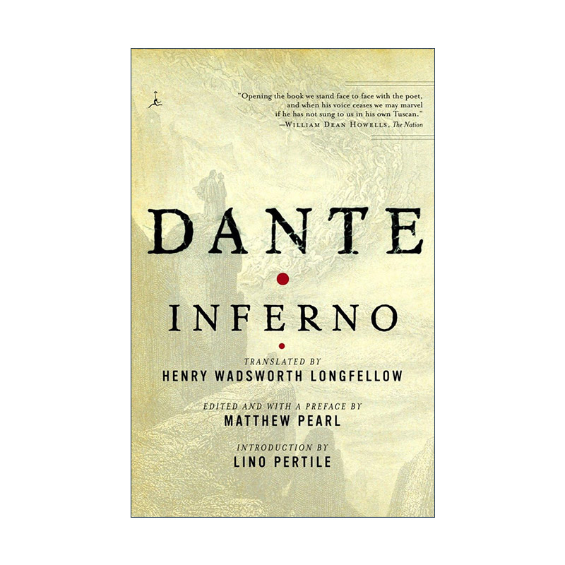 英文原版 Inferno 地狱 但丁神曲 亨利·华兹华斯·朗费罗译本 英文版 进口英语原版书籍