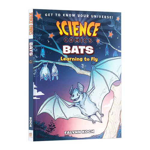 进口书 英文原版 Science Comics Bats 科学漫画系列 蝙蝠 儿童认知绘本图画书锻炼 英文版