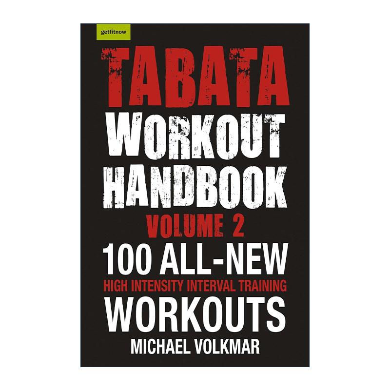 英文原版 Tabata Workout Handbook  Volume 2 塔巴塔训练手册 卷二 高强度间歇训练HIIT 健身指南 英文版 进口英语原版书籍