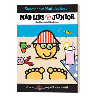 英文原版 Summer Fun Mad Libs Junior 夏日的乐趣 儿童英语文字游戏 英文版 进口英语原版书籍