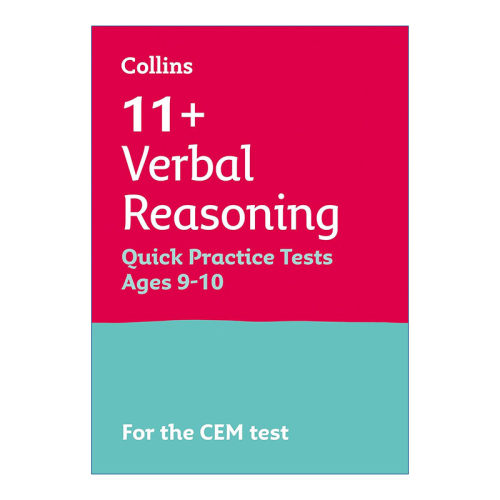 英文原版 11+ Quick Practice Tests for the CEM tests - Verbal Reasoning Age 9-10 柯林斯英国小升初CEM考试文字推理练习