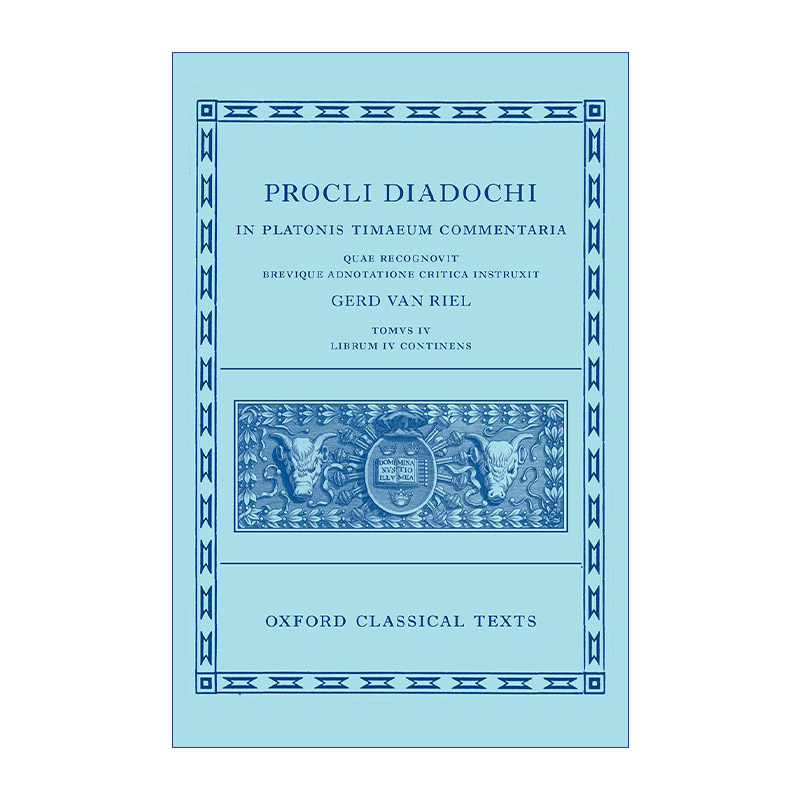 英文原版 Proclus Commentary on Timaeus Book 4普罗克鲁斯论柏拉图蒂迈欧篇卷四精装英文版进口英语原版书籍