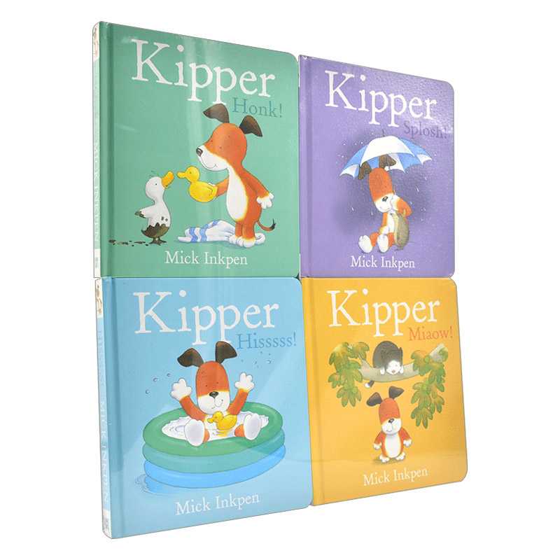 英文原版 Kipper Story Board 小狗奇普 4册套装 儿童绘本故事纸板书 亲子阅读 英文版 进口英语原版书籍