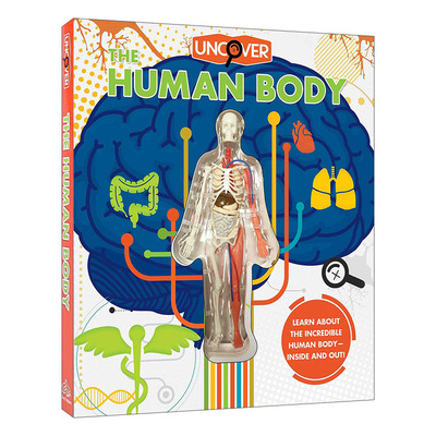 英文原版 Uncover the Human Body 揭秘人体 洞洞书 精装 英文版 进口英语原版书籍