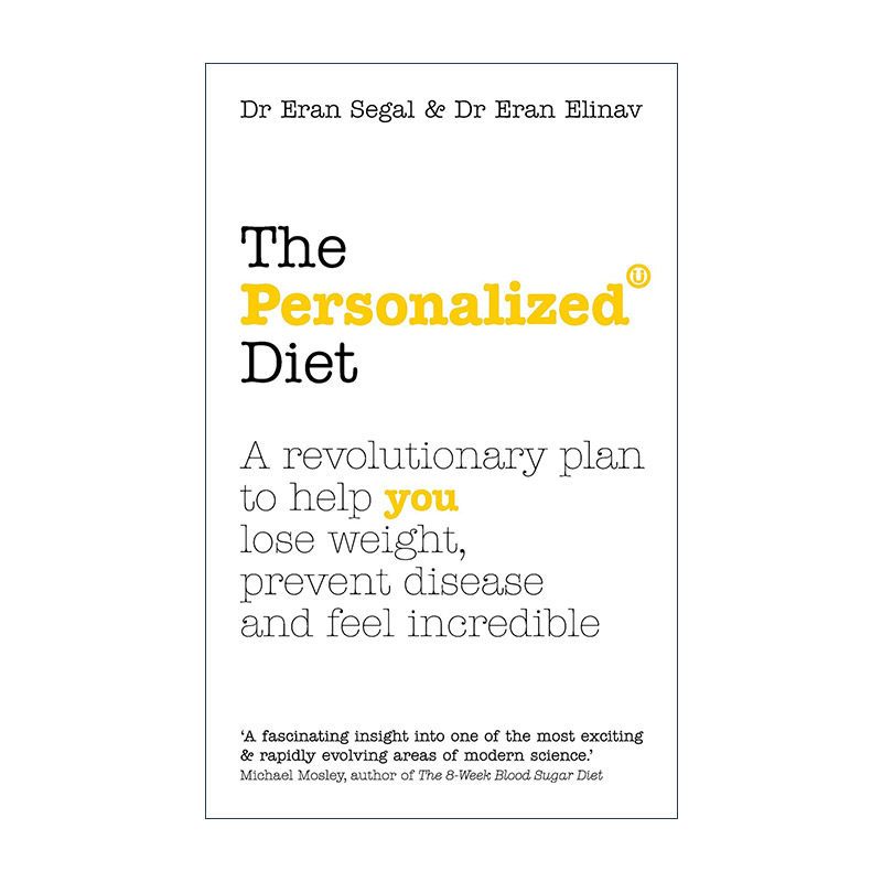 英文原版 The Personalised Diet 个性化饮食 瘦身又防病的革命性营养方案 英文版 进口英语原版书籍