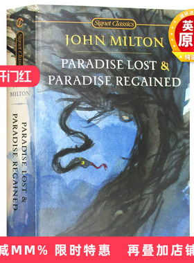 现货 失乐园 Paradise Lost and Paradise Regained 英文原版诗歌 弥尔顿 英国文学史诗西方三大诗歌 神曲 荷马史诗 进口英语书