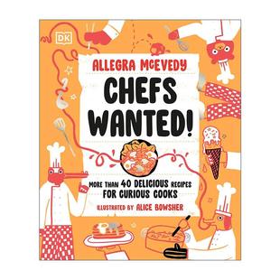 Wanted 新手厨师 进口英语原版 书籍 英文版 Chefs 精装 英文原版 45到美味食谱