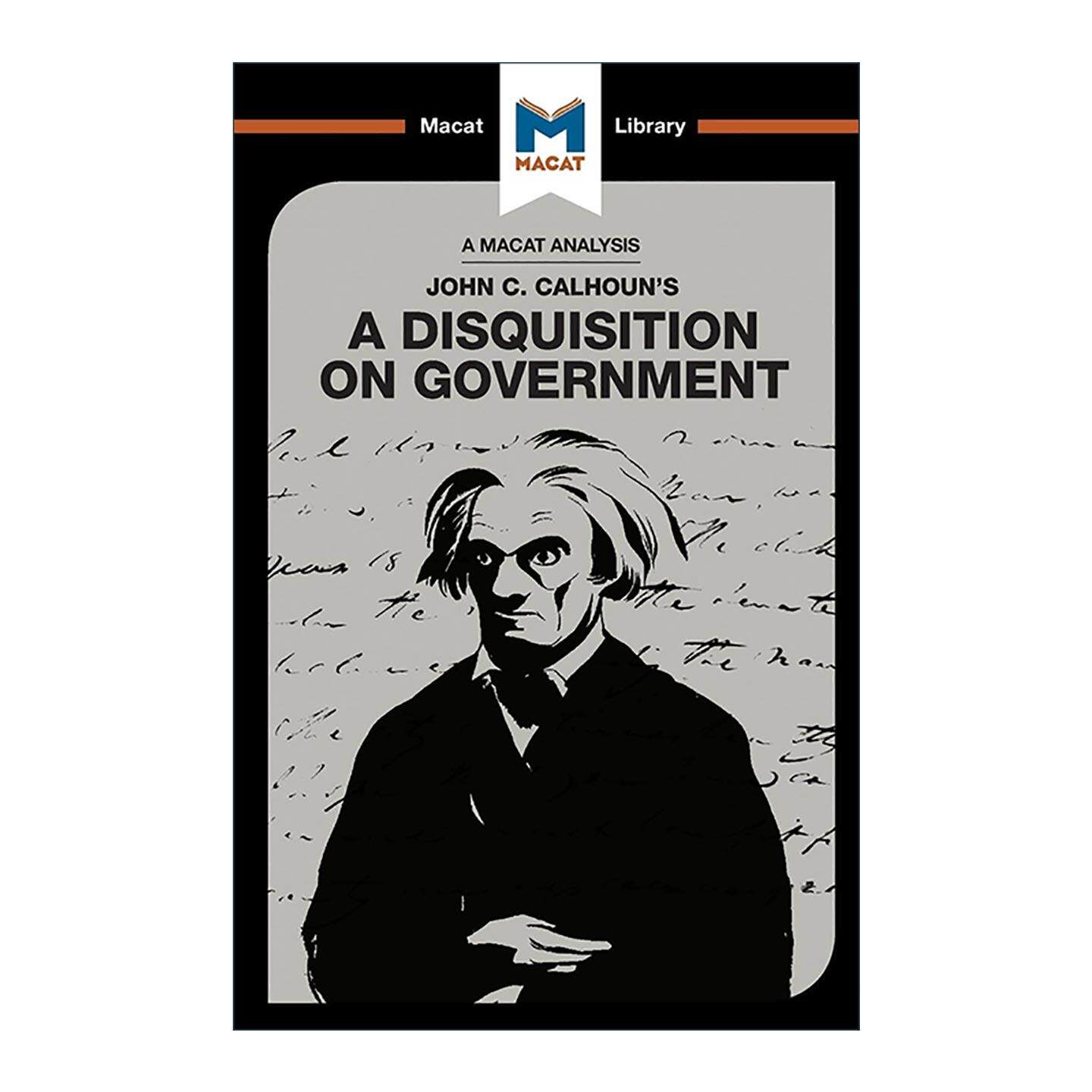 英文原版 A Disquisition on Government 论政府 MACAT解读系列 英文版 进口英语原版书籍