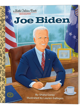 英文原版 Joe Biden a Little Golden Book Biography 约瑟夫·拜登 传记 兰登书屋精装小金书 英文版 进口英语原版书籍
