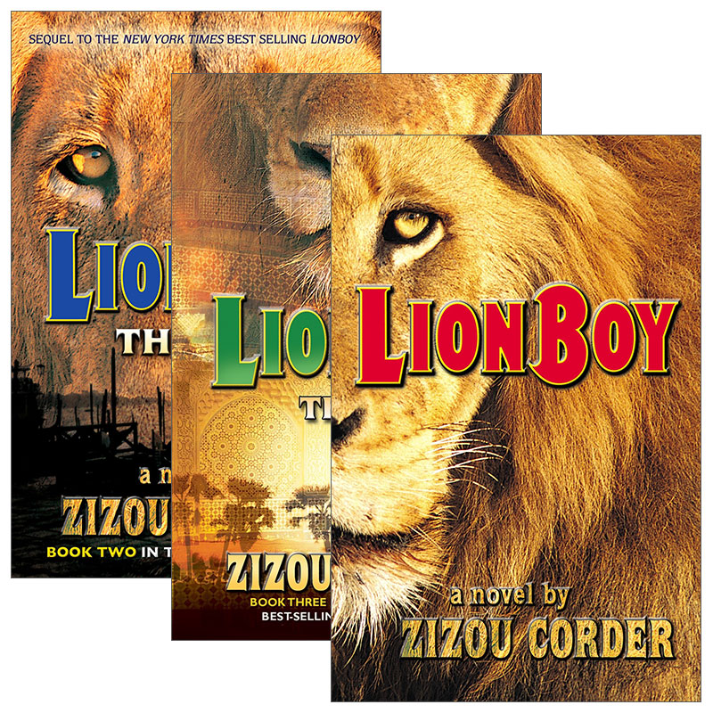 英文原版 Lionboy Trilogy 狮子男孩历险记/狮子男孩三部曲 1-3册 儿童动物冒险幻想小说 Zizou Corder 英文版 进口英语原版书籍