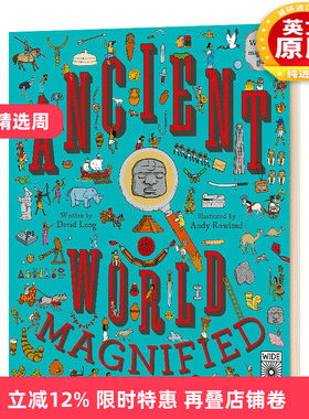 英文原版 精装绘本 Ancient World Magnified 古代世界放大镜 英文版 进口英语原版书籍儿童全英语书