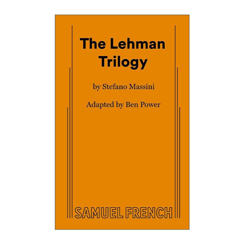 英文原版 The Lehman Trilogy 雷曼兄弟三部曲 雷曼三幕剧 戏剧 斯特凡诺·马西尼 英文版 进口英语原版书籍