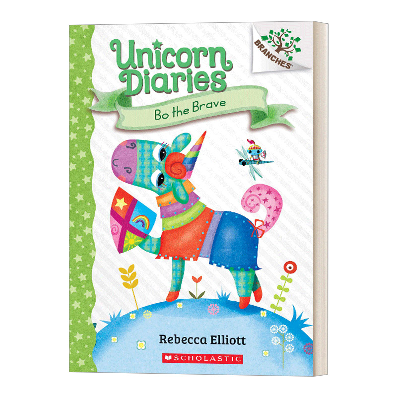英文原版 Unicorn Diaries 3 Bo the Brave 学乐大树系列 独角兽日记3 勇敢的小火龙 英文版 进口英语原版书籍儿童全英语书