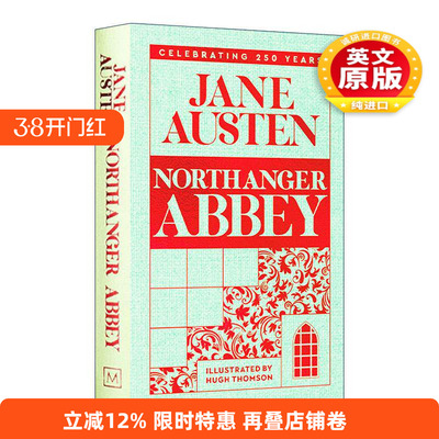 英文原版 Northanger Abbey 诺桑觉寺 精装麦克米伦收藏馆系列 Macmillan Collector's Library 简奥斯汀250周年纪念版 金边口袋书