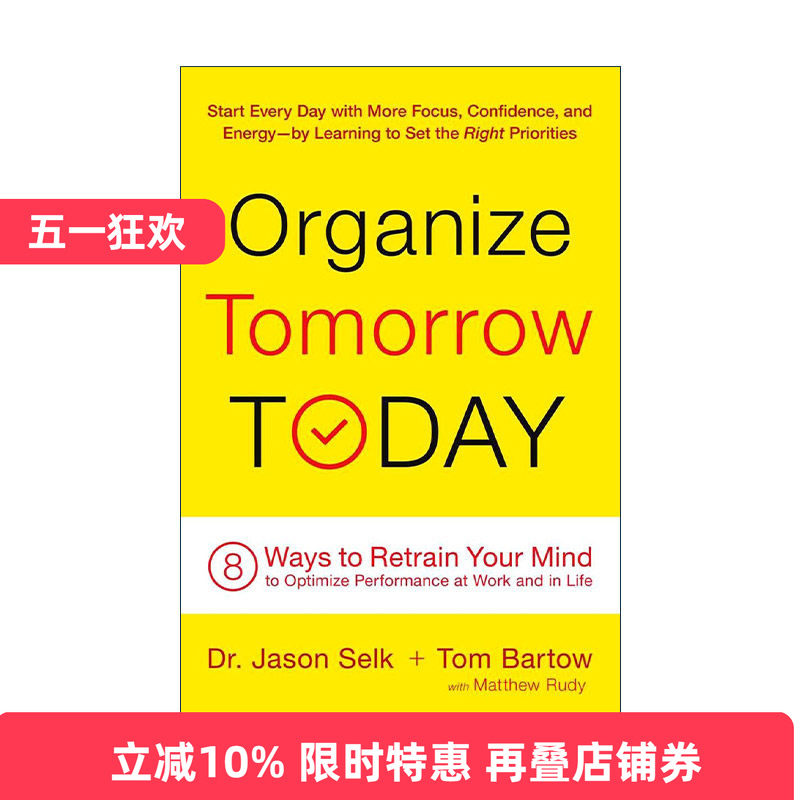 英文原版 Organize Tomorrow Today 今天就把明天的事搞定 8大高效习惯力 帮你主宰时间与人生 英文版 进口英语原版书籍
