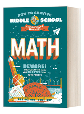 英文原版 How to Survive Middle School Math 如何挺过中学 数学 Concetta Ortiz 实用学习技巧 插画指导中学教辅资料 英文版