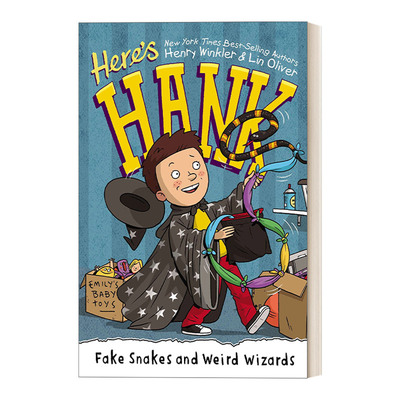 英文原版Fake Snakes and Weird Wizards Here's Hank 04这是汉克系列4 6-8岁儿童成长主题章节桥梁故事书 阅读障碍 Scott Garrett