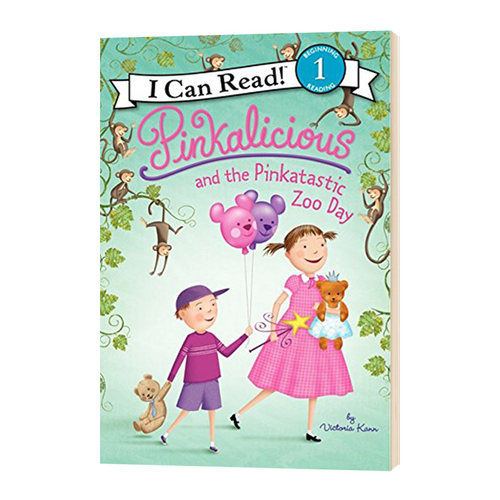 英文原版 I Can Read Level1 Pinkalicious and the Pinkatastic Zoo Day 我可以读1级 粉红控去动物园 汪培珽 英文版 进口英语书
