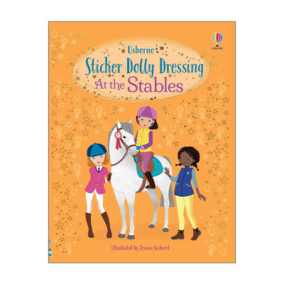 英文原版 Sticker Dolly Dressing At the Stables 多莉贴纸 骑马服饰 英文版 进口英语原版书籍