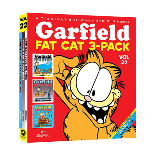 英文原版 Garfield Fat Cat 3-Pack #22 加菲猫漫画三合一合订本22 英文版 进口英语原版书籍