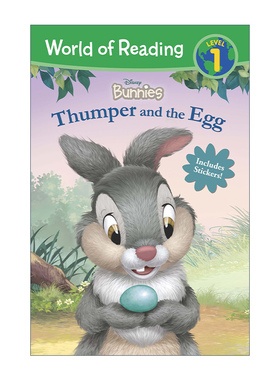 英文原版 World of Reading Disney Bunnies Thumper and the Egg 迪士尼阅读世界分级读物L1 英文版 进口英语原版书籍