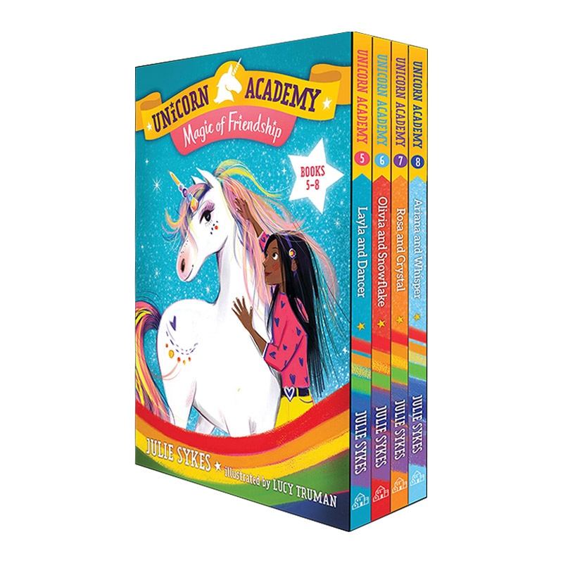 英文原版绘本 Unicorn Academy Magic of Friendship Boxed Set 独角兽学院 5-8盒装 友谊的魔力套装 英文版 进口英语原版书籍