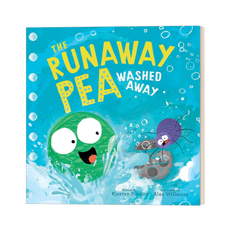 英文原版 The Runaway Pea Washed Away 逃跑的豌豆被冲走了 精装绘本 英文版 进口英语原版书籍