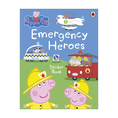 英文原版 Peppa Pig: Emergency Heroes Sticker Book 小猪佩奇贴纸书 急救英雄 英文版 进口英语原版书籍