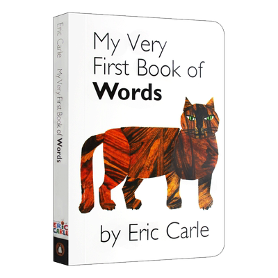 英文原版绘本 My Very First Book Of Words 艾瑞卡尔 单词纸板书 英文版 低幼认知启蒙 英语单词学习儿童全英语书