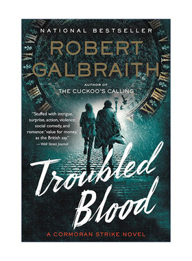 英文原版 Troubled Blood 神探斯特莱克系列5 真血 英文版 进口英语原版书籍