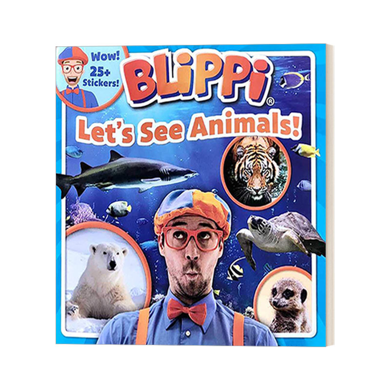 英文原版 Blippi Let's See Animals 布里皮 让我们看看动物 英文版 进口英语原版书籍