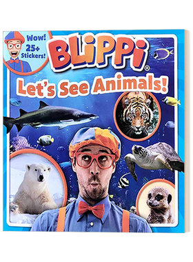 英文原版 Blippi Let's See Animals 布里皮 让我们看看动物 英文版 进口英语原版书籍