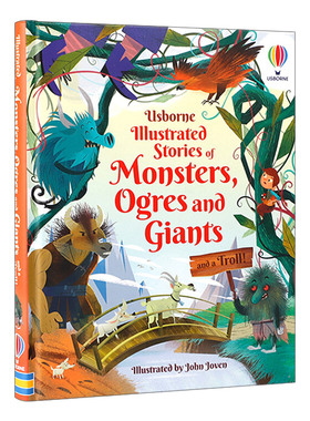 英文原版 Usborne Illustrated Stories of Monsters Ogres and Giants 怪兽 食人魔 巨人和巨魔故事 精装插图版 英文版进口英语书