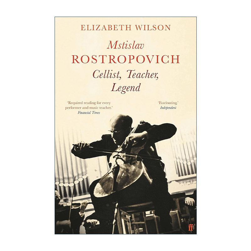 英文原版 Mstislav Rostropovich 大提琴教父罗斯特罗波维奇传记 英文版 进口英语原版书籍
