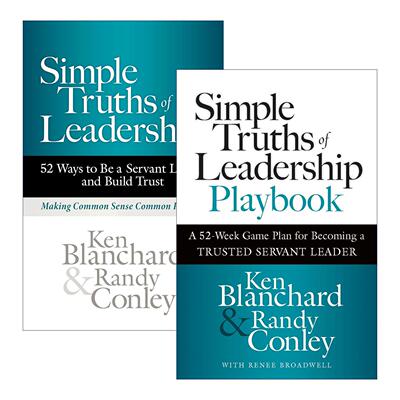 英文原版 Simple Truths of Leadership 领导力极简真谛+实战手册 2册 建立职场团队信任 企业管理 肯·布兰查德 英文版 进口书籍