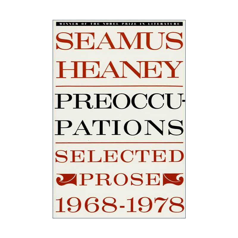 英文原版 Preoccupations 当务之急 散文选集 谢默斯希尼 英文版 进口英语原版书籍