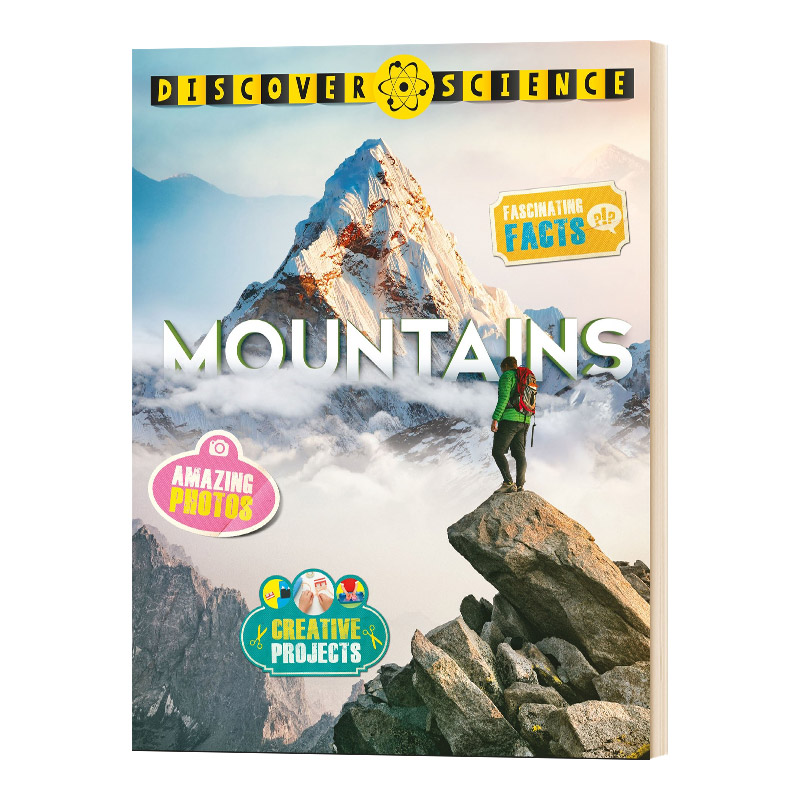 英文原版 discover science mountains 山 发现科学 儿童英语科普百科