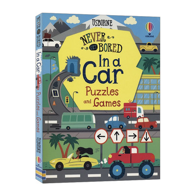 英文原版 Never Get Bored in a Car 汽车主题益智游戏 全脑开发 儿童英语读物 思维能力 英文版 进口英语原版书籍