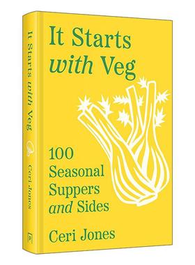 英文原版 It Starts with Veg 时令素食食谱 100道简易美味新鲜菜谱 Ceri Jones 精装 英文版 进口英语原版书籍