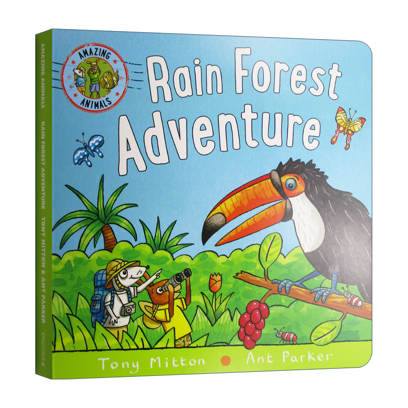 英文原版绘本 Amazing Animals Rain Forest Adventure 神奇动物 热带雨林探险 英文版儿童全英语书