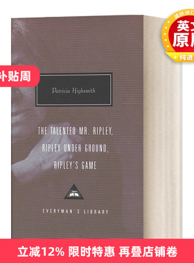 英文原版小说 The Talented Mr Ripley Omnibus 天才雷普利全集 帕特里夏·海史密斯 Everyman精装版 英文版 进口英语原版书籍